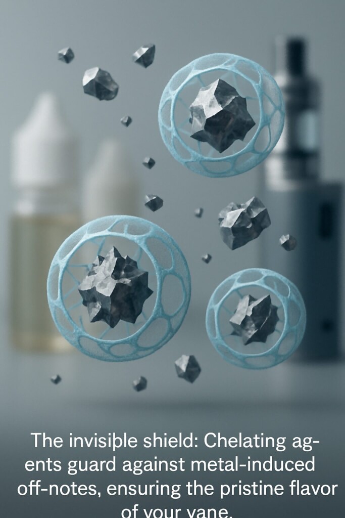 Защита от ионов металлов и концентраты вкуса сохранения вкуса для электронных жидкостей