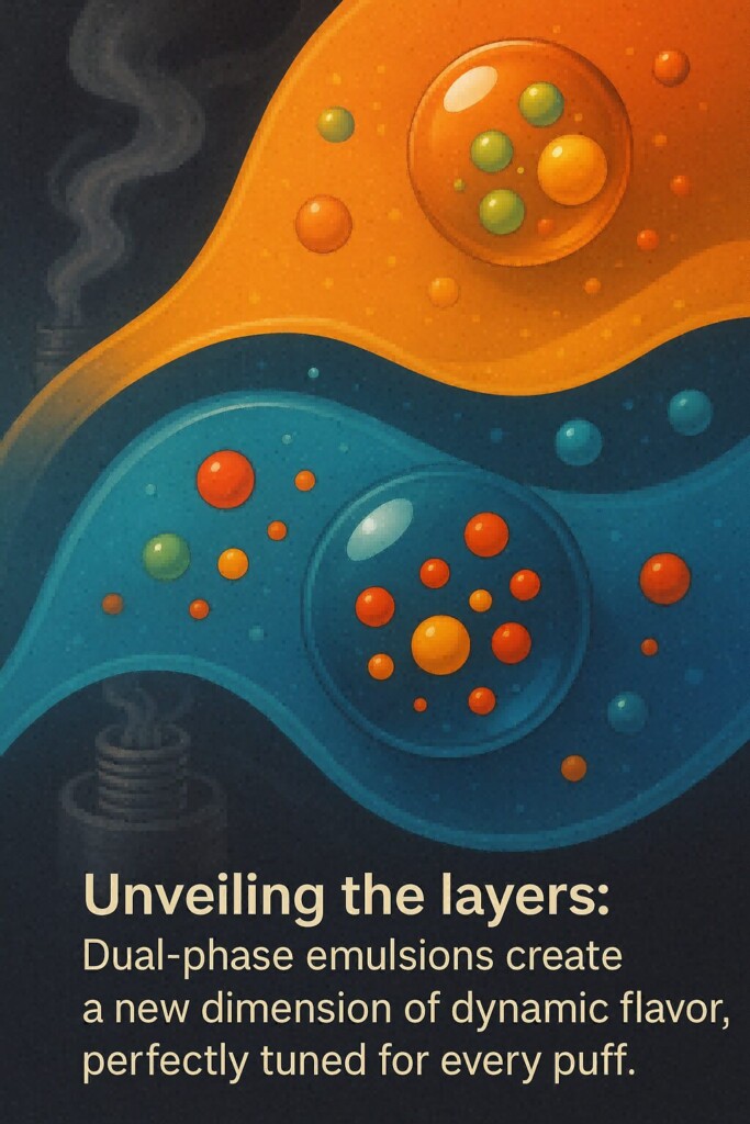 Двухфазные эмульсии и вкусовые молекулы концентраты вкуса для электронных жидкостей