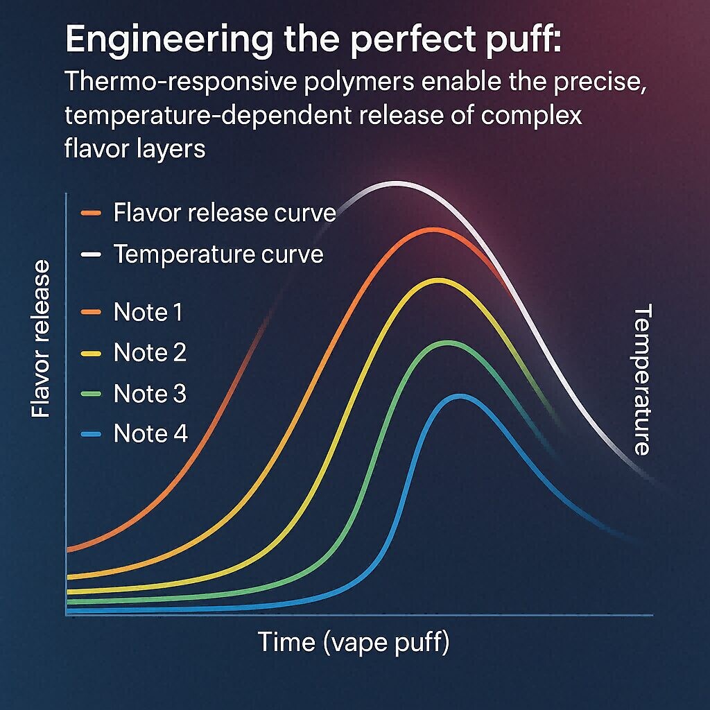 电子液体的温度和风味释放曲线风味浓度