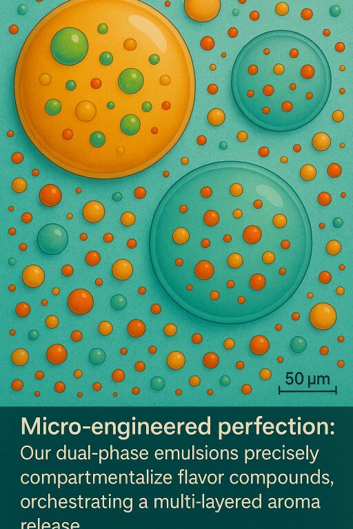 Микроскопическая двухфазная эмульсионная структура концентрат вкуса для электронных жидкостей