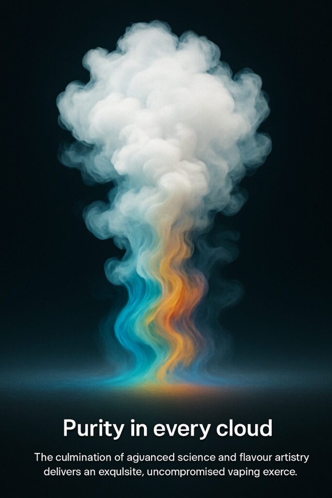 蒸汽云风味浓缩的彩色舞蹈