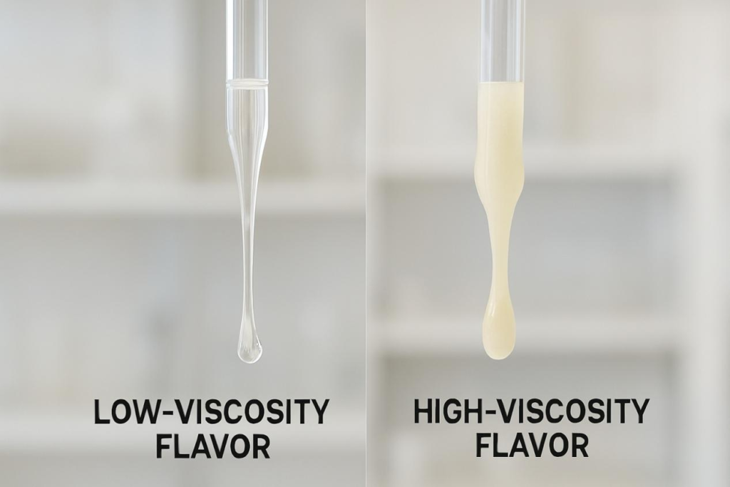 Líquidos de baja viscosidad frente a los líquidos de alta viscosidad Concentrados de sabor para e-líquidos+sabores de cuigua de líquidos electrónicos