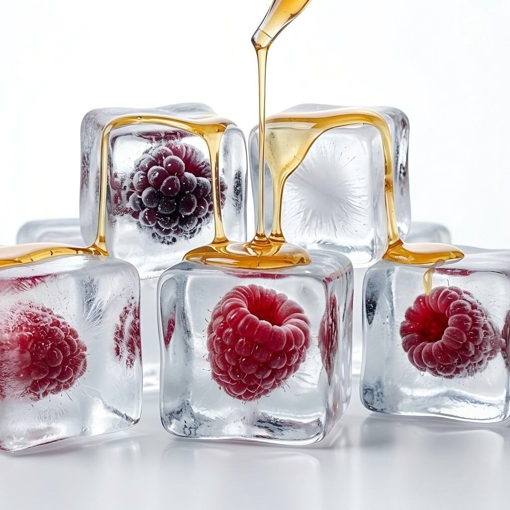 Experience the perfect harmony of fresh berries and cooling notes in a visually striking display of flavor craftsmanship.