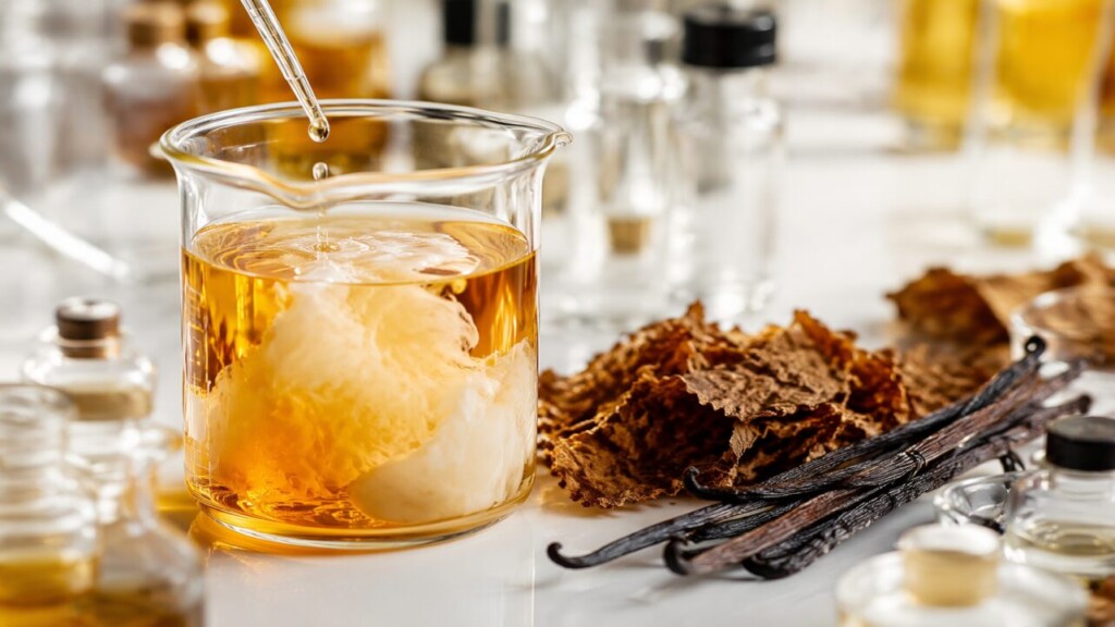 Au cœur de la chimie de la formulation des arômes de tabac à crème pour e-liquide — les composés aromatiques clés, les ratios de mélange, et les considérations techniques pour la fabrication de concentrés haut de gamme.