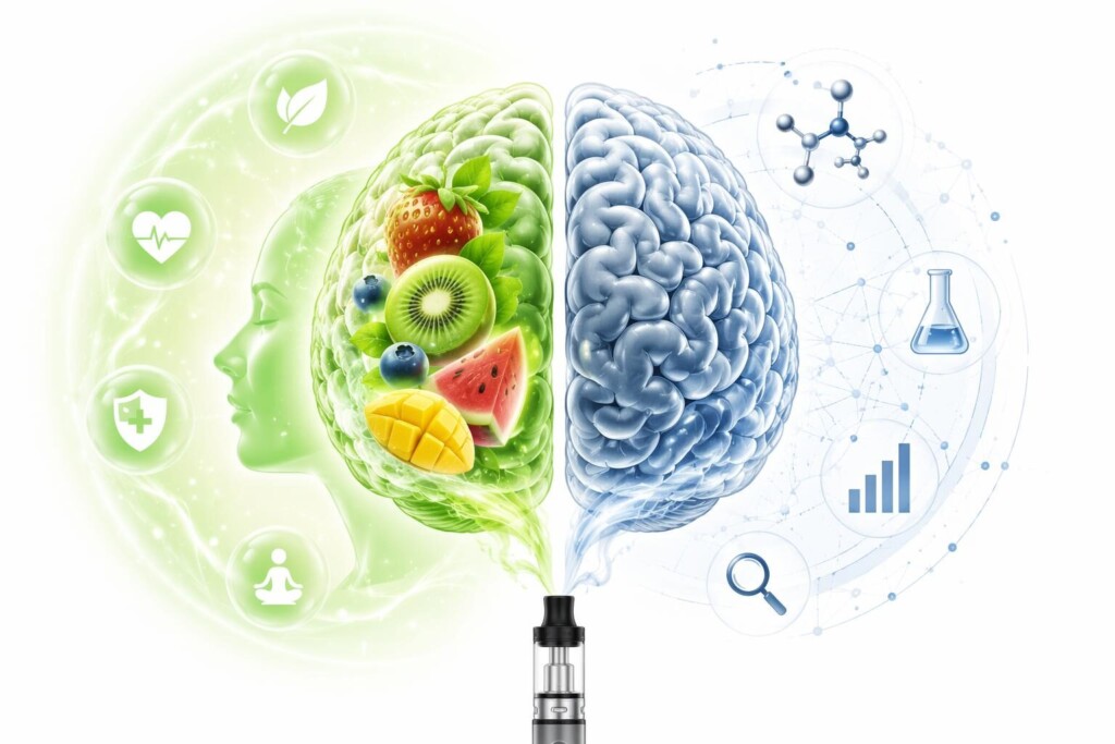 Une analyse scientifique professionnelle de l'effet halo de santé dans les saveurs de fruits de e-liquide : comment les biais cognitifs font que les produits de vapotage aromatisés aux fruits semblent perceptivement plus sains, et ce que cela signifie pour les fabricants de saveurs B2B et la stratégie réglementaire.