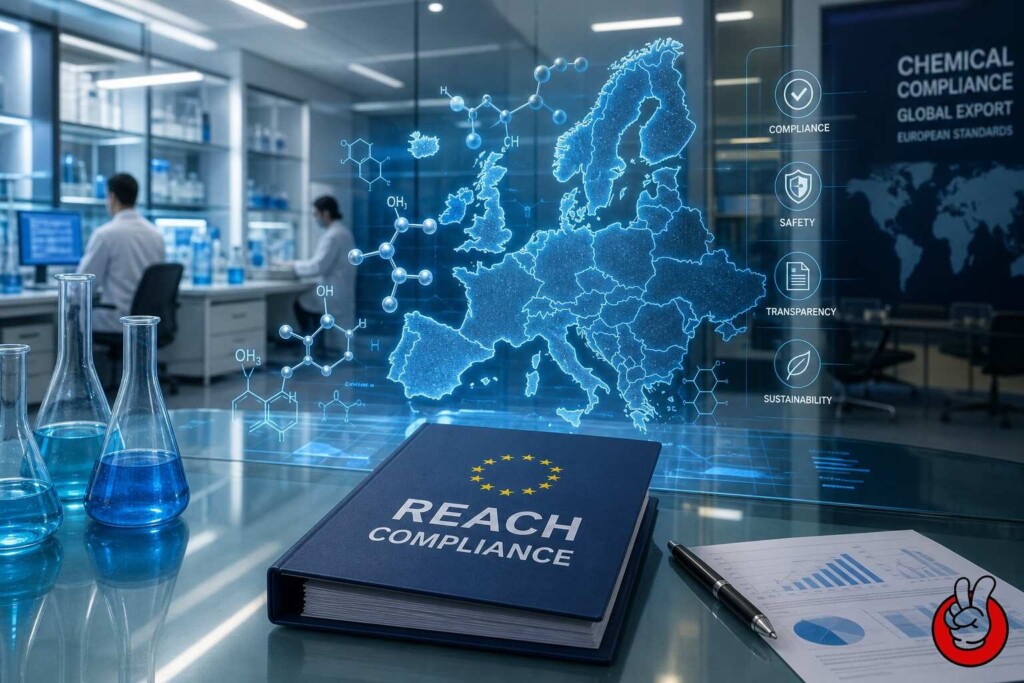 向欧盟出口电子烟油香料和化合物的 REACH 合规性综合技术指南。涵盖针对香料制造商的 ECHA 法规、注册流程、UVCB 和 SVHC 管理。